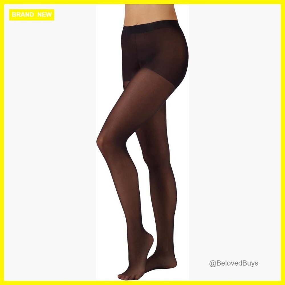 Medium Opaque Tights Sheer Toe Same-to-Waist Nylon Spandex Leggings